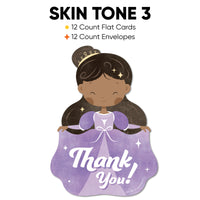 Princess Birthday Party Thank You Cards - 12 Ct