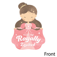 Princess Shaped Fill-In Invitations - 12 Ct