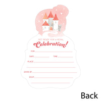 Princess Shaped Fill-In Invitations - 12 Ct