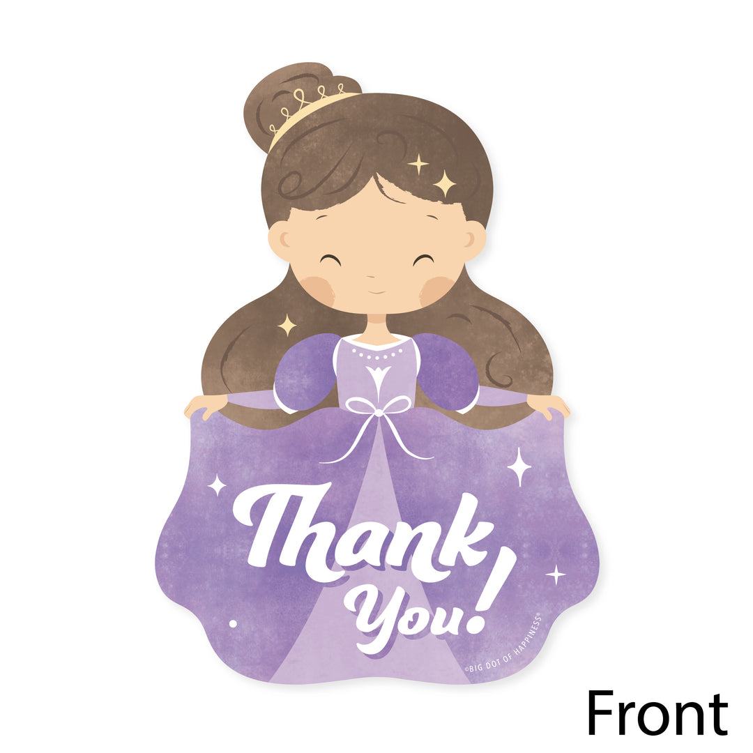 Princess Birthday Party Thank You Cards - 12 Ct