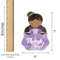 Princess Birthday Party Thank You Cards - 12 Ct