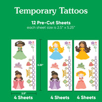 Princess Temporary Tattoos - 60 Ct
