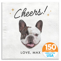 Custom Face Napkins - Cheers Pet Wedding
