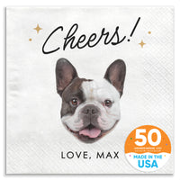 Custom Face Napkins - Cheers Pet Wedding