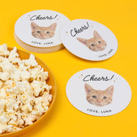 Custom Face Coasters - Cheers Pet