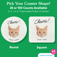 Custom Face Coasters - Cheers Pet