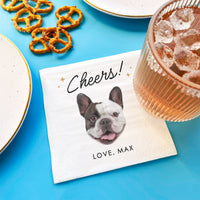 Custom Face Napkins - Cheers Pet Wedding