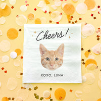 Custom Face Napkins - Cheers Pet Wedding