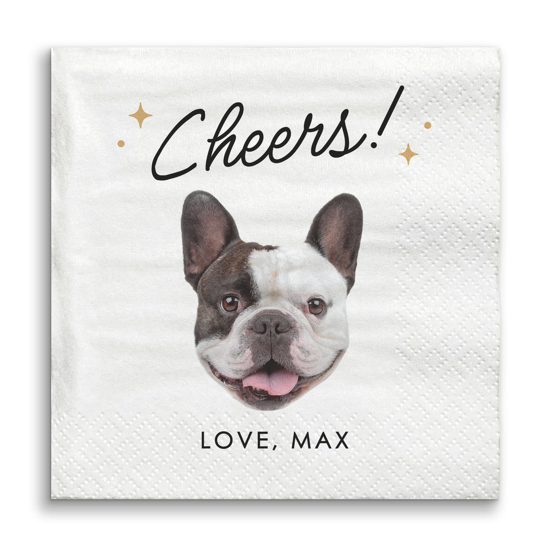 Custom Face Napkins - Cheers Pet Wedding