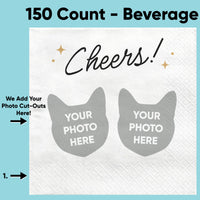 Custom Face Napkins - Cheers Pets Wedding