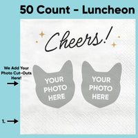 Custom Face Napkins - Cheers Pets Wedding