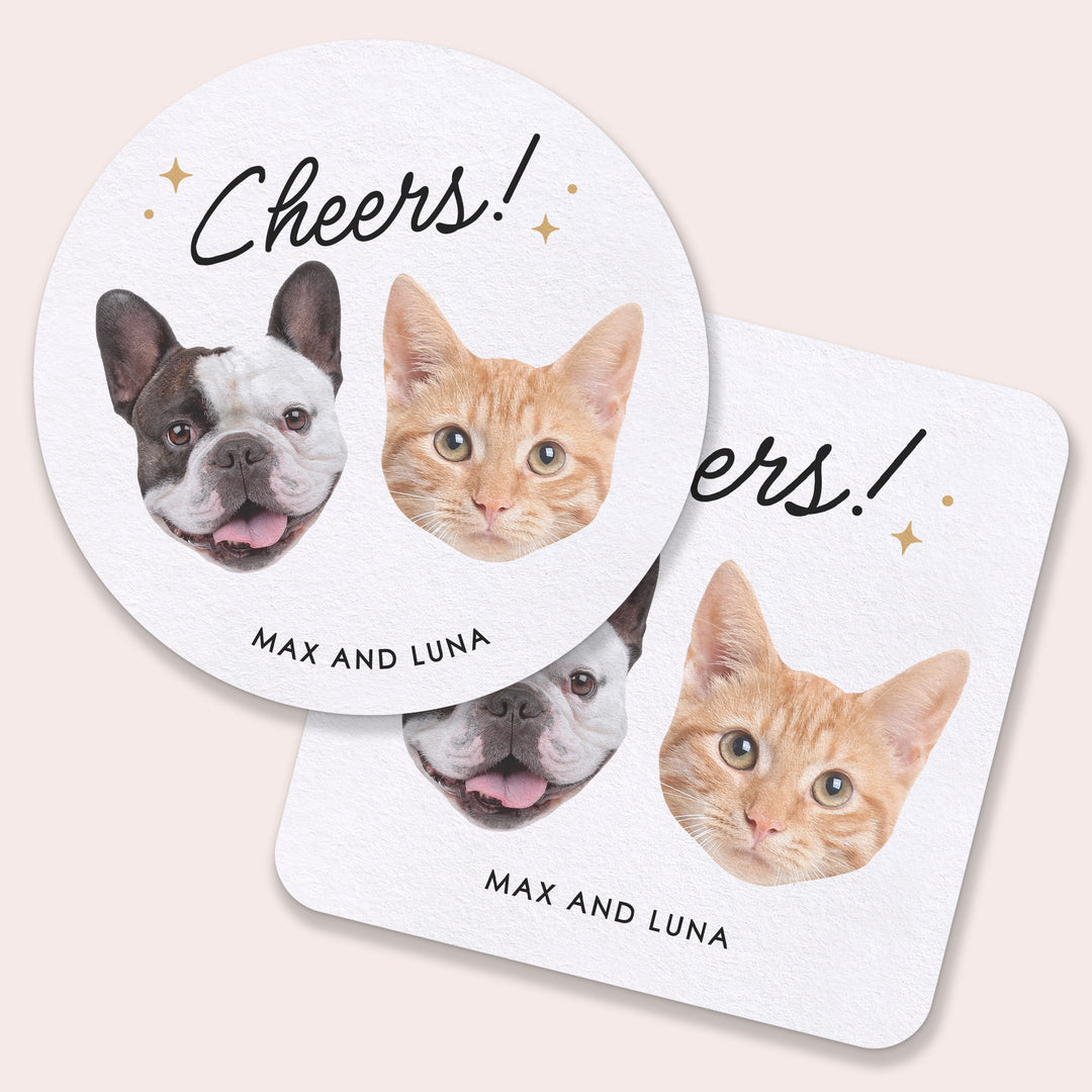 Custom Face Coasters - Cheers Pets