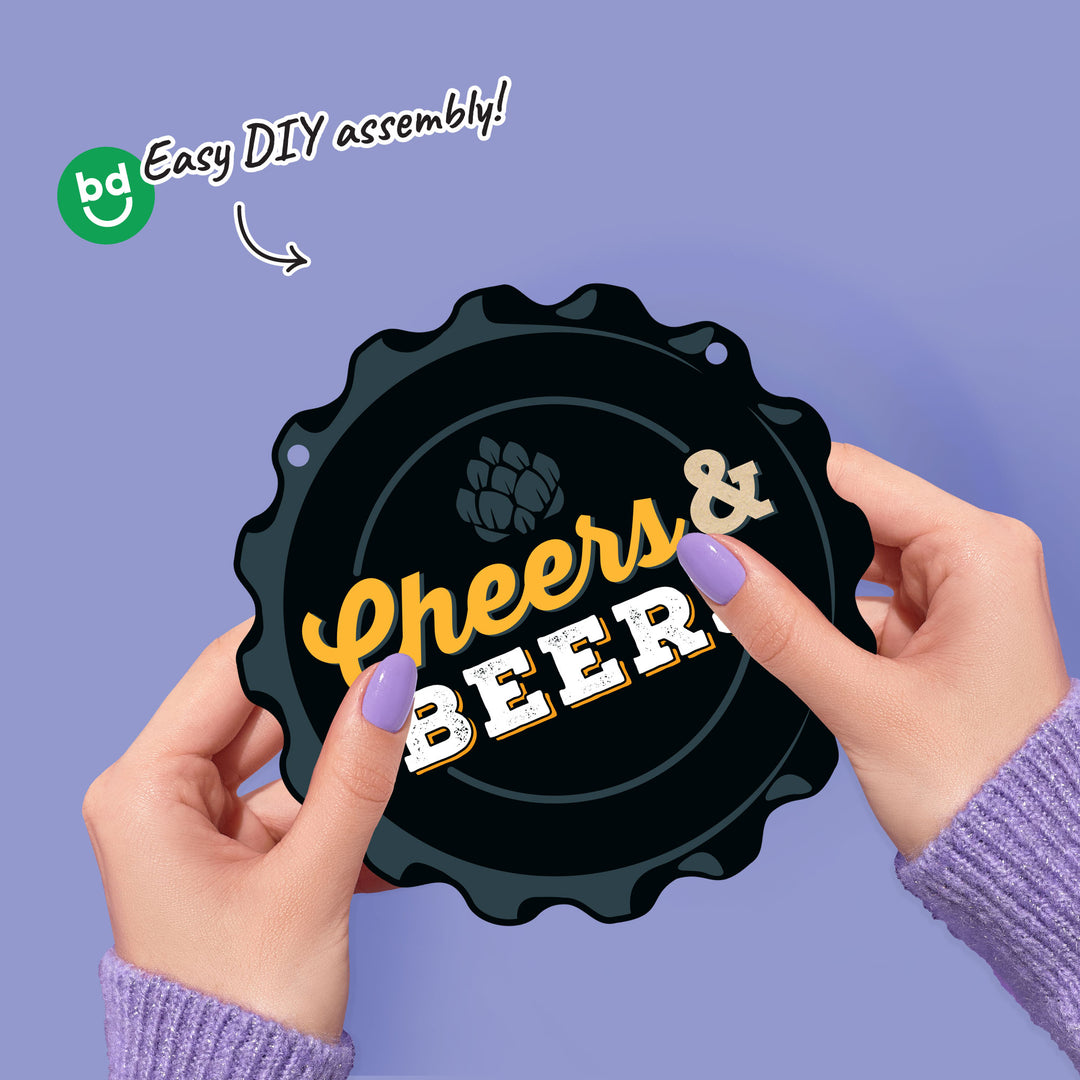 Cheers and Beers Garland Banner - 15 Pc