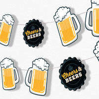 Cheers and Beers Garland Banner - 15 Pc