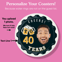 Custom Photo Coasters - Cheers & Beers
