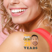Custom Cheers and Beers Temporary Tattoos - 12 Ct