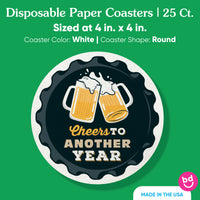 Drink Coasters - Cheers & Beers - 25 Ct
