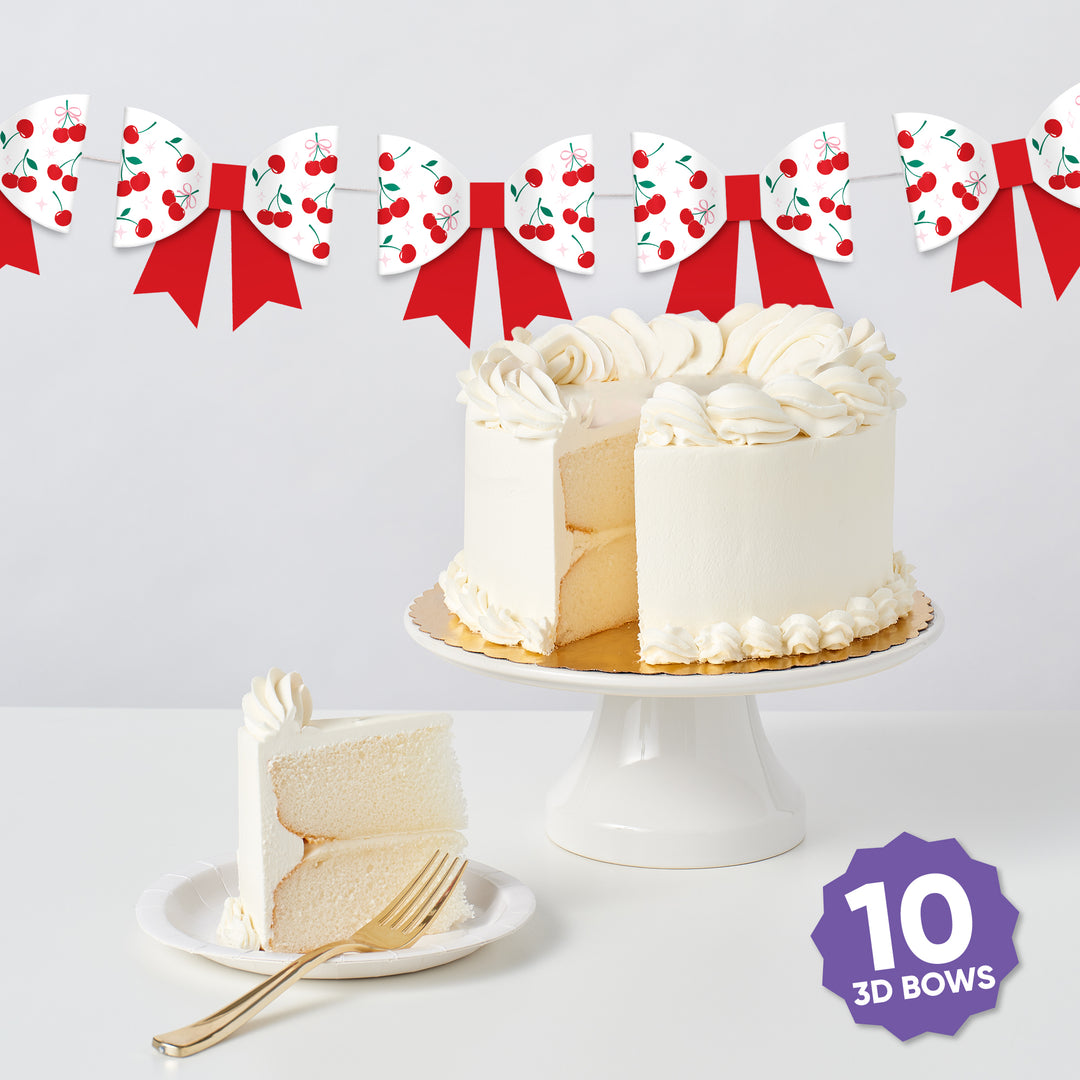 Cherry On Top - 3D Bow Banner