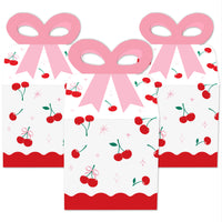 Cherry Bow Boxes - 12 Ct