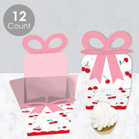 Cherry Bow Boxes - 12 Ct