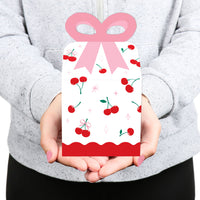 Cherry Bow Boxes - 12 Ct