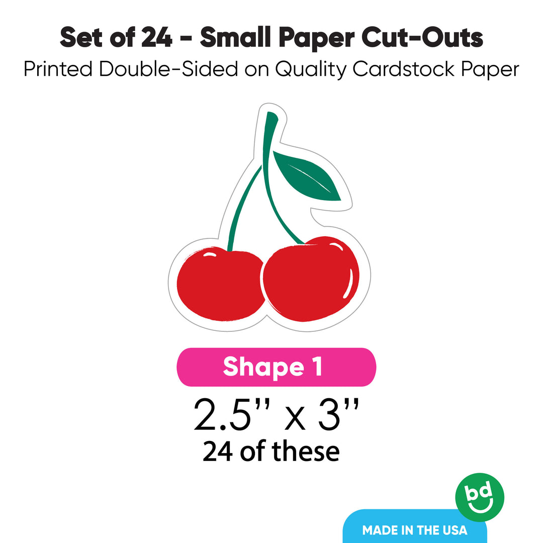 Cherry Cut-Outs - 24 Ct