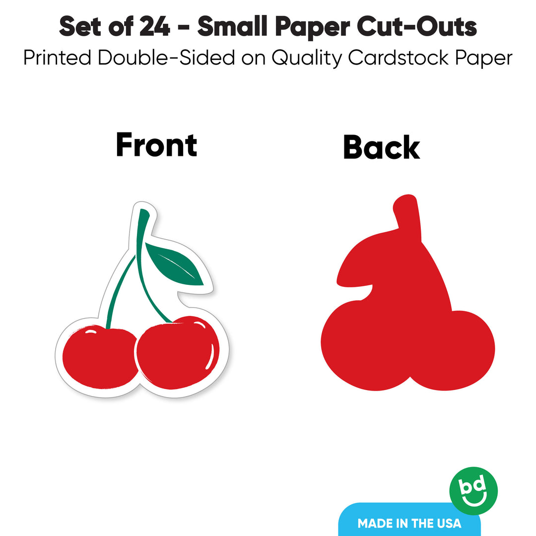 Cherry Cut-Outs - 24 Ct