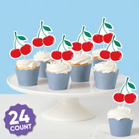 Cherry Treat Picks - 24 Ct