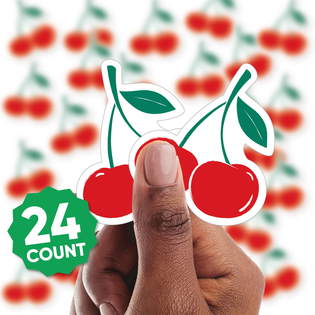 Cherry Treat Picks - 24 Ct
