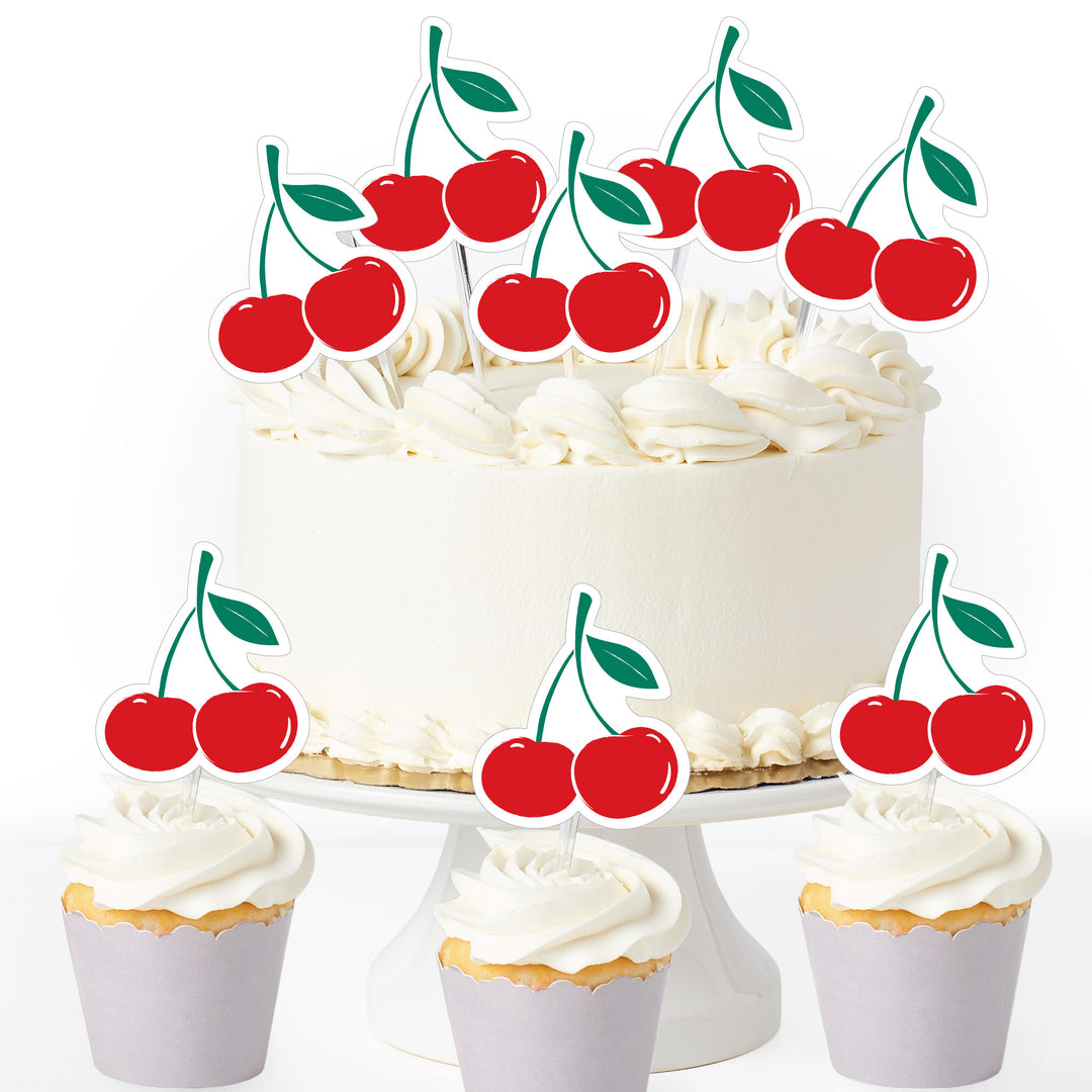 Cherry Treat Picks - 24 Ct