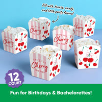Cherry On Top Treat Boxes - 12 Ct