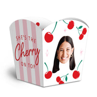 Custom Face Cherry On Top Treat Boxes - 12 Ct