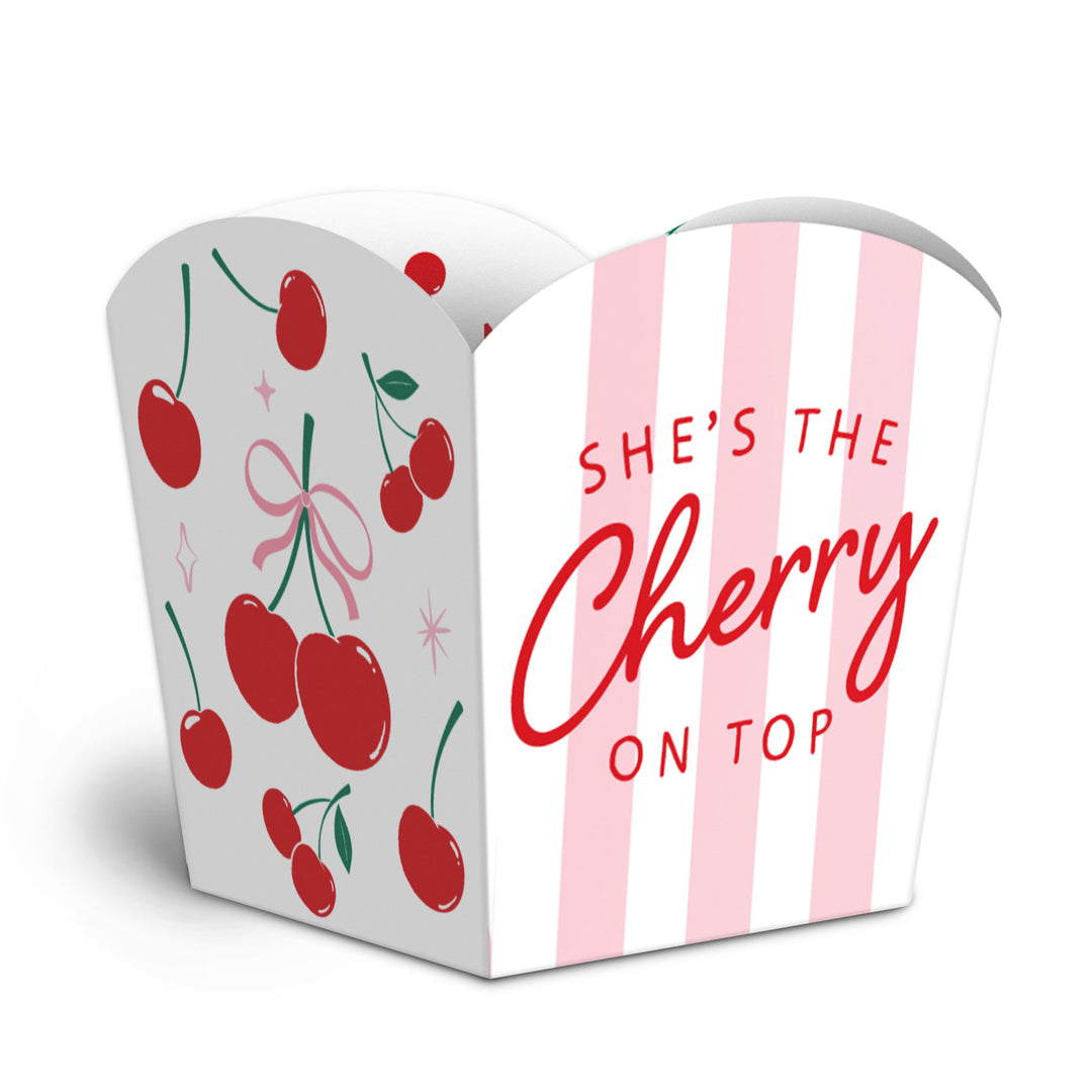 Cherry On Top Treat Boxes - 12 Ct