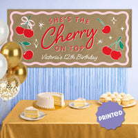 Custom Text Cherry Kraft Banner