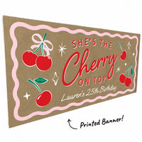 Custom Text Cherry Kraft Banner