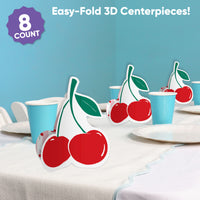 Cherry 3D Centerpieces - 8 Ct