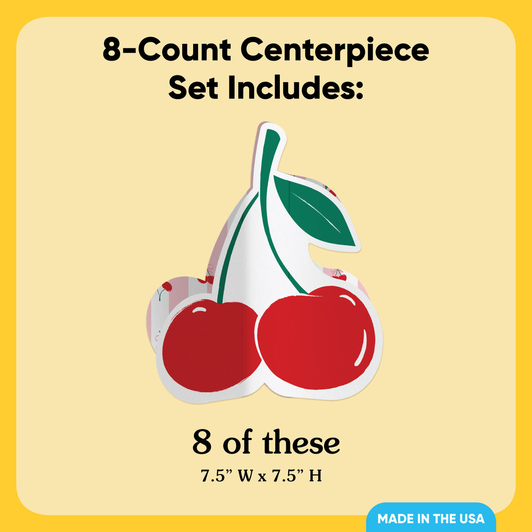 Cherry 3D Centerpieces - 8 Ct