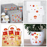 Chinese New Year - 2026 Year of the Horse Favor Kids Stickers - 16 Sheets - 256 Stickers