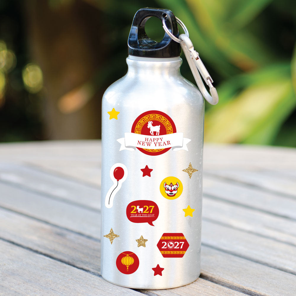 Chinese New Year - 2027 Year of the Goat Favor Kids Stickers - 16 Sheets - 256 Stickers
