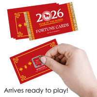 Chinese New Year - 2026 Year of the Horse Game Scratch Off Fortune Cards - 22 Count