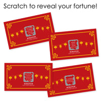 Chinese New Year - 2026 Year of the Horse Game Scratch Off Fortune Cards - 22 Count