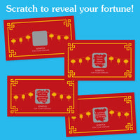 Chinese New Year - 2027 Year of the Goat Game Scratch Off Fortune Cards - 22 Count