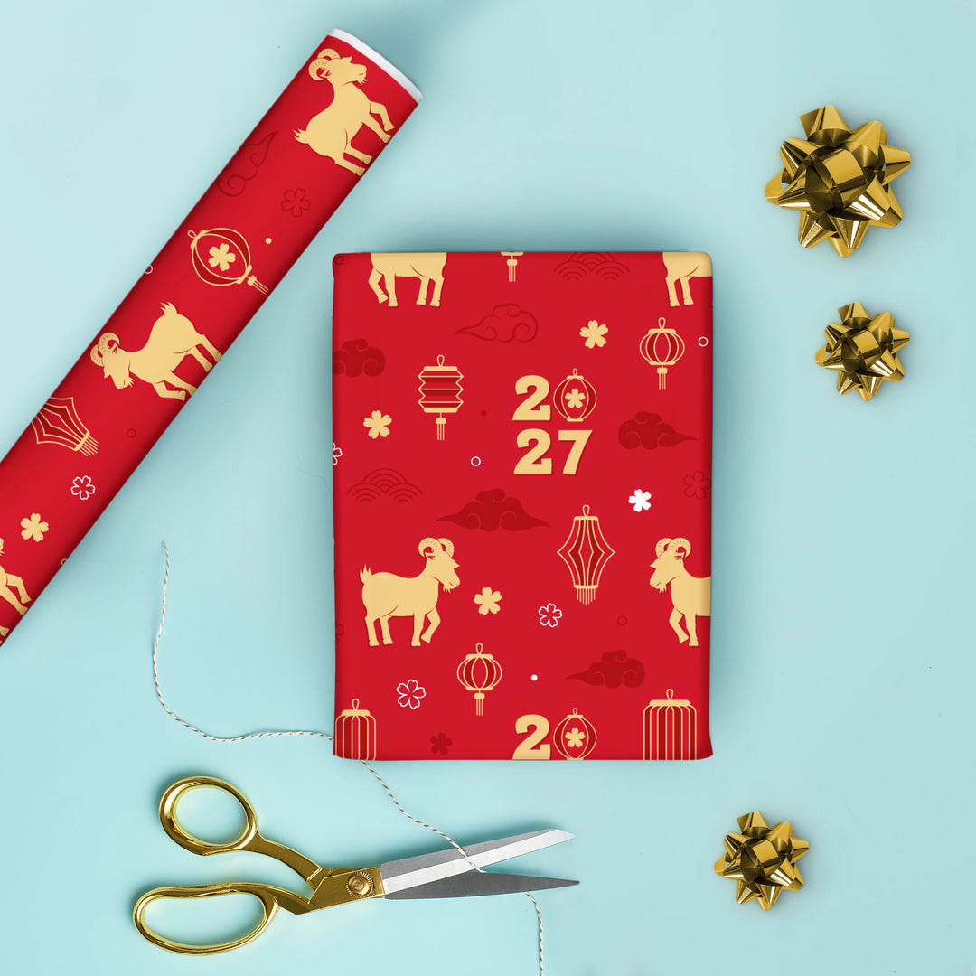 2027 Lunar New Year - Wrapping Paper