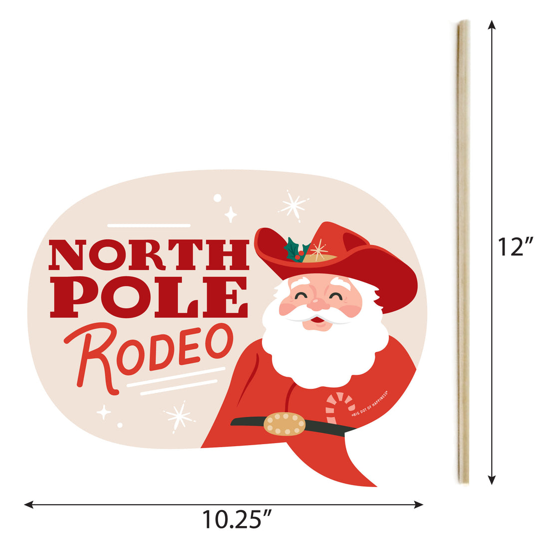 Christmas Cowboy Funny Photo Props - 10 Ct