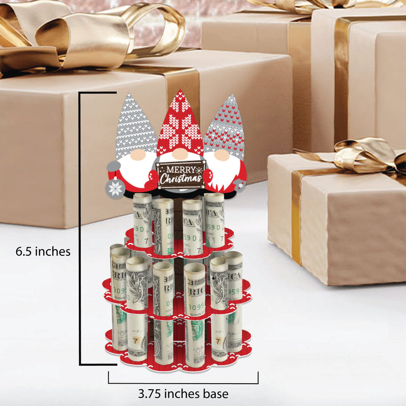 Christmas Gnomes - DIY Holiday Party Money Holder Gift - Cash Cake