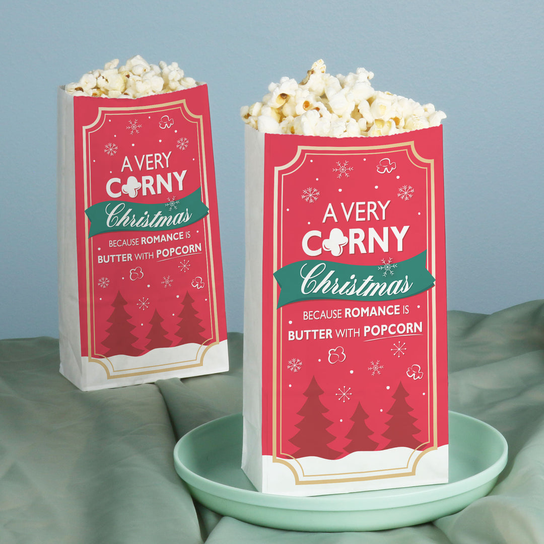 Popcorn Bags - Christmas Movie - 25 Ct