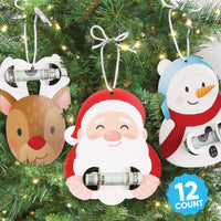 Christmas Gift Tag Money Holders, To and From Hanging Ornament Cards for Holiday Cash Gift Presents or Christmas Tree Display, Assorted 12 Count