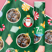 Custom Photo Wrapping Paper - Christmas Ornaments