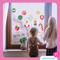 Christmas Ornaments Window Clings