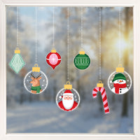 Christmas Ornaments Window Clings